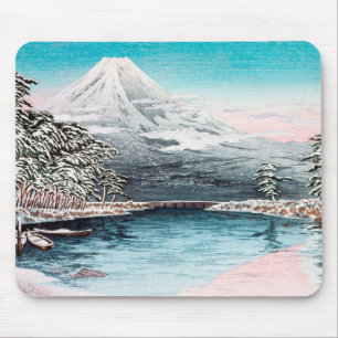Fuji aus Tagonoura, Snow Hiroaki Takahashi Mousepad