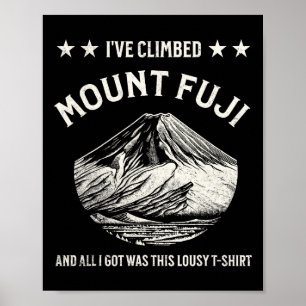 Fuji-Berggipfel, Klettern, Wandern  Poster