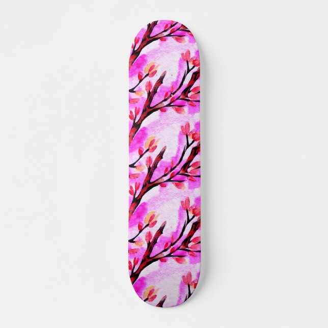 Fuji et Sakura skateboard (version sakura) (Devant)