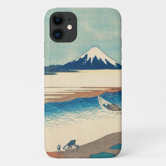 Fuji-Holzblock. iPhone/iPad-Gehäuse Case-Mate iPhone Hülle (Rückseite)