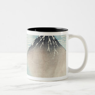 Fuji in klarem Weather Zweifarbige Tasse