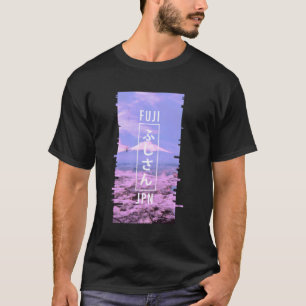 Fuji Japan Glitch Art Japanisch Otaku Vaporwave T-Shirt