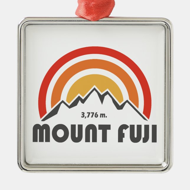 Fuji Japan Ornament Aus Metall (Vorne)