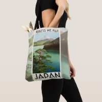 Fuji Japan Reiseplakat Vintage Kunst