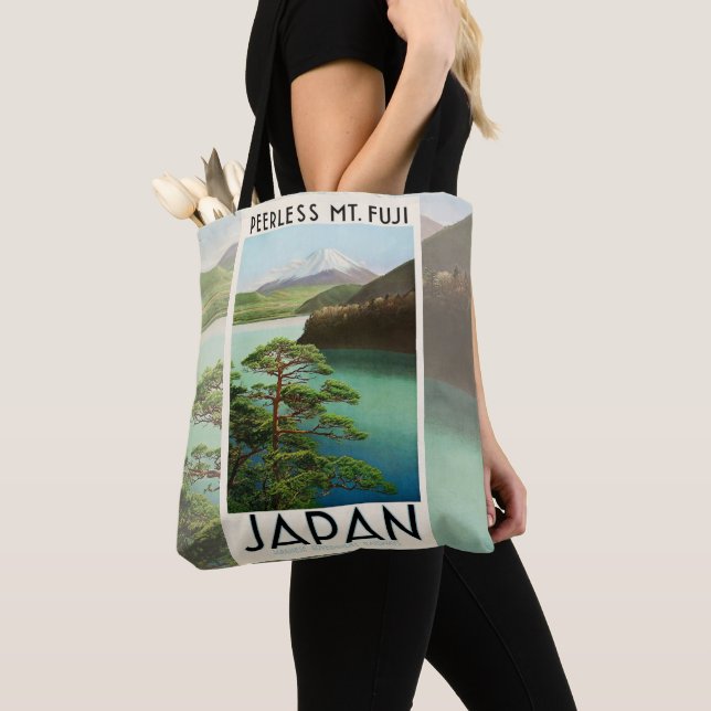 Fuji Japan Reiseplakat Vintage Kunst Tasche (Von Nahem)