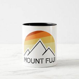 Fuji Japan Retro Zweifarbige Tasse