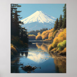 Fuji Japanese Art Print Poster