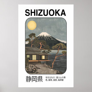 Fuji-Kunstposter Japanische Landschaft, Shizuoka Poster