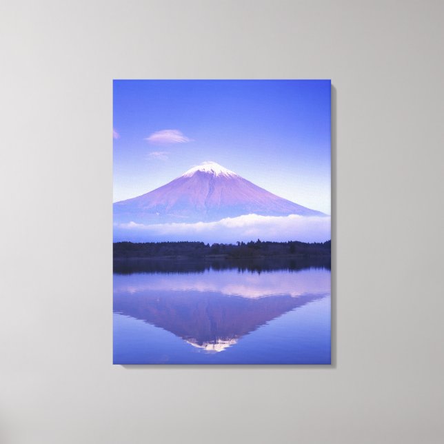 Fuji mit Lenticular Cloud, Motosu Lake Leinwanddruck (Vorderseite)