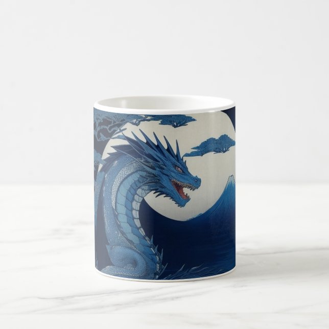 Fuji-Mond-Drache-Tasse Kaffeetasse (Mittel)