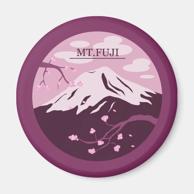 Fuji (rosa) magnet (Vorne)