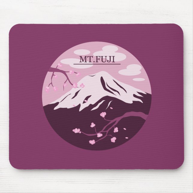 Fuji (rosa) mousepad (Vorne)