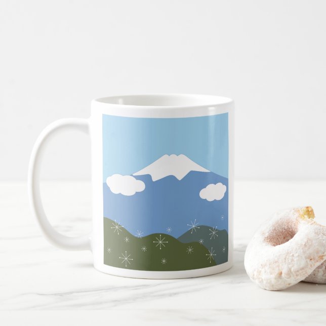 Fuji-san Kaffeetasse (Mit Donut)