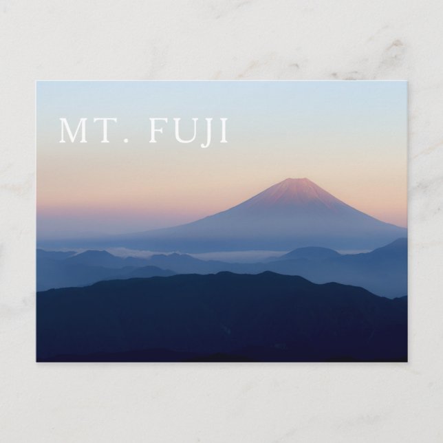 Fuji Sunrise Japan Postkarte (Vorderseite)
