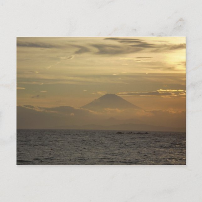 Fuji Sunset Postkarte (Vorderseite)