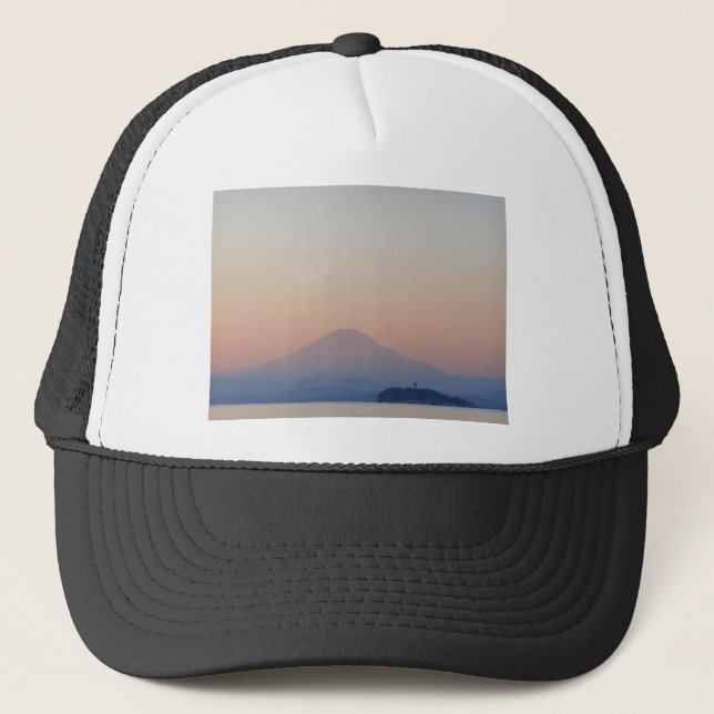 Fuji Sunset Truckerkappe (Vorderseite)