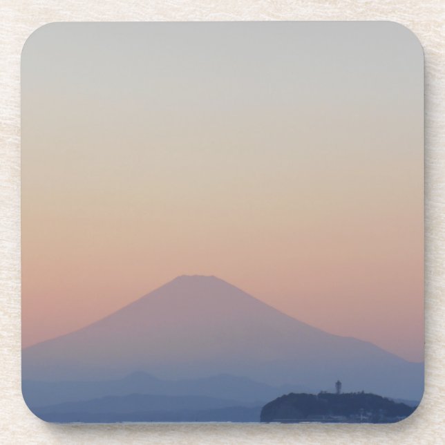 Fuji Sunset Untersetzer (Vorderseite)