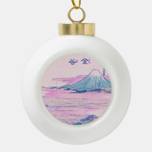 Fuji Ukiyo-e japanische Vintage-Kunst Keramik Kugel-Ornament