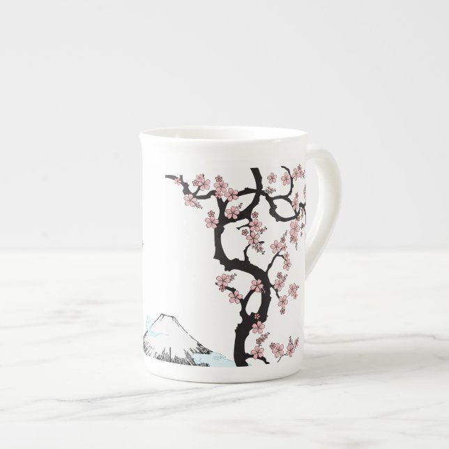 Fuji und Kirschblüte: Tasse (Vorderseite Rechts)