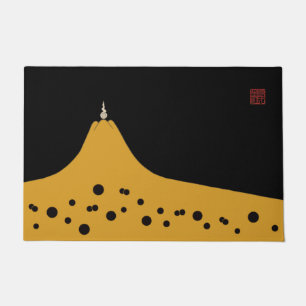 Fujigoshinkamonkurokirasya-Jinbaori Fußmatte