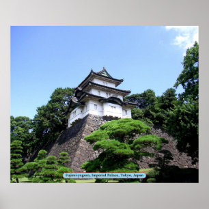 Fujimi-yagura, Kaiserpalast, Tokio, Japan Poster