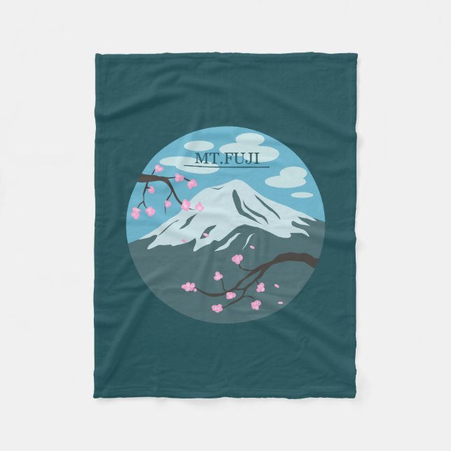 Fujisan Fleecedecke (Vorderseite)