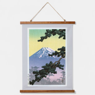 Fujisan, Hasui Kawase, Holzschnitt Wandteppich Mit Holzrahmen