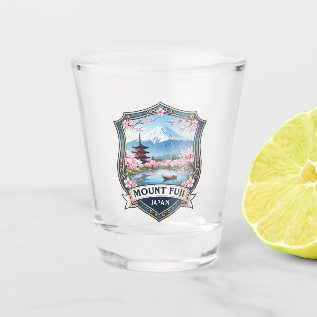 Fujisan Japan Schnapsglas (Vorderseite)