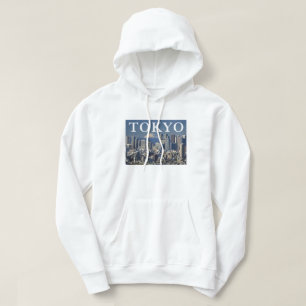 Fujisan Skyline des Bezirks Shinjuku, Tokio, Jap Hoodie