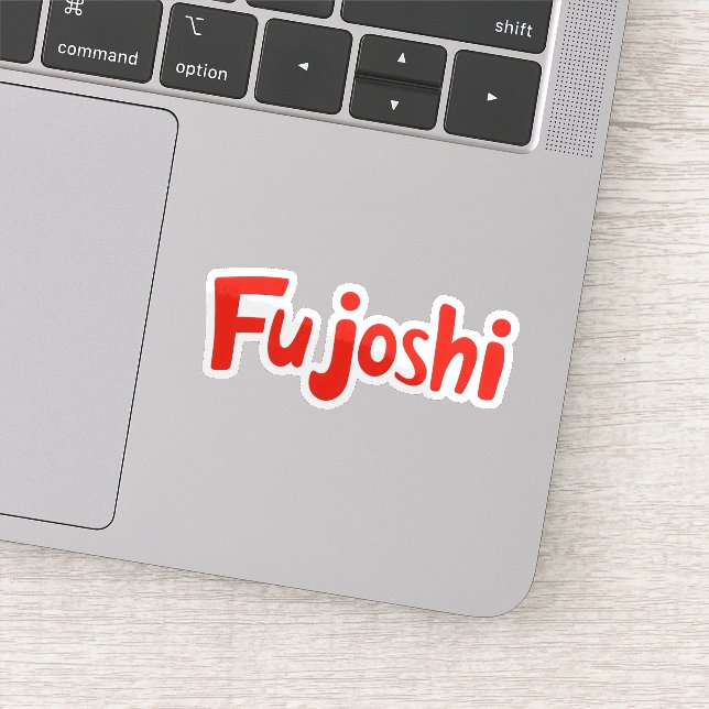 Fujoshi Red Fan Slogan Aufkleber (Detail)
