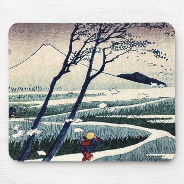 Fukeiga durch Katsushika, Hokusai Ukiyoe Mousepad (Vorne)