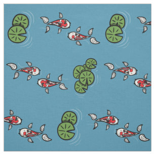 Fuku und Heiwa die Koi Fabric Stoff