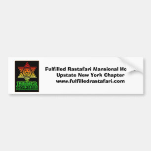 fulfilled_rastalogosmall, erfülltes Rastafari M Autoaufkleber