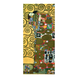 Fulfillment (The Embrace) by Gustav Klimt Werbekarte