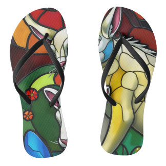 full color 3D Flip Flops