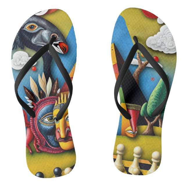 full color 3D Flip Flops (Fußbett)