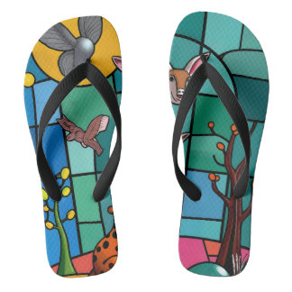 full color 3D Flip Flops