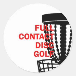 Full Contact Disk Golf Sticker