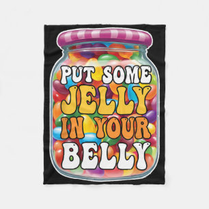 Füll dein Bauch mit etwas Gelee Lustige Jelly Bean Fleecedecke
