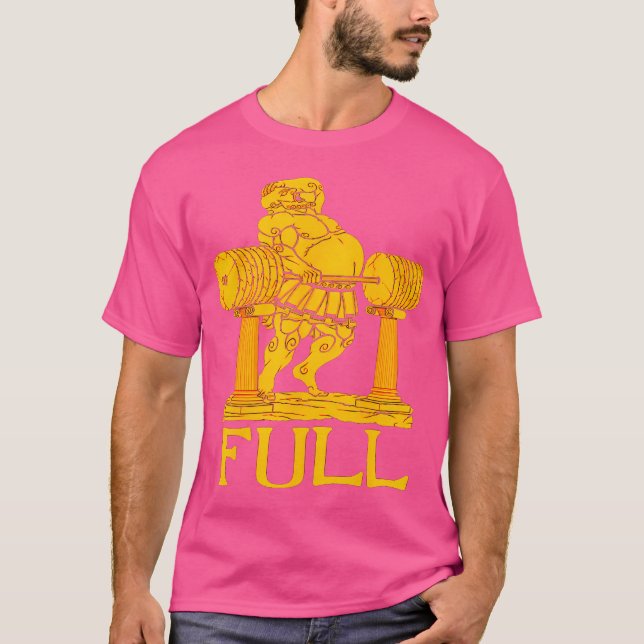 Full Gym Power Header Bodybuilding Weightlift W T-Shirt (Vorderseite)