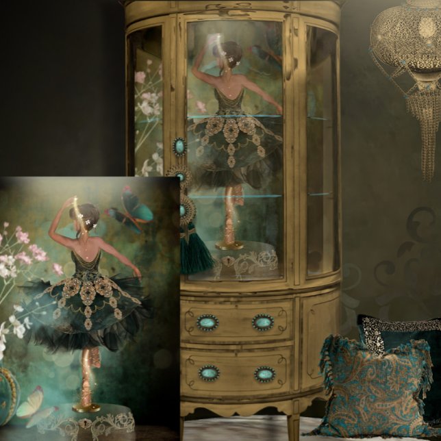 Full Length Living Doll Ballerina in Green Tutu Seidenpapier (Von Creator hochgeladen)