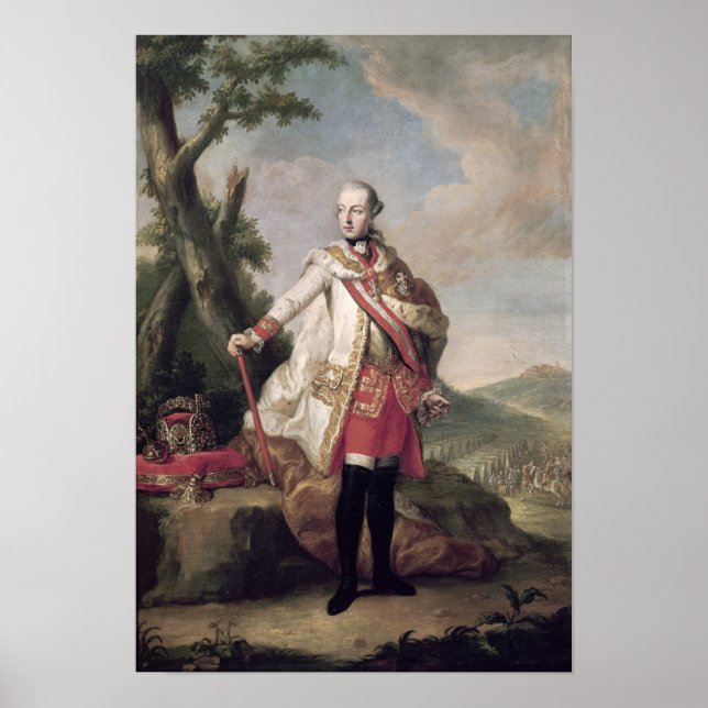 Full length portrait of Joseph II Poster (Vorne)