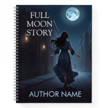 Full Moon Alley Book Cover Inspiration Notebook