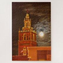Full Moon and Giralda Tower, Kansas City, Missouri