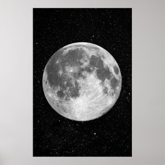 Full Moon art Poster