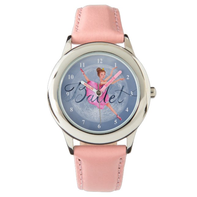Full Moon Fantasy Hübsch Ballerina Ballet Armbanduhr (Vorderseite)
