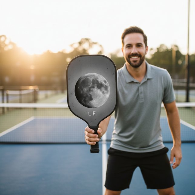 Full Moon Graphic Personalized Pickleball Paddle (Von Creator hochgeladen)