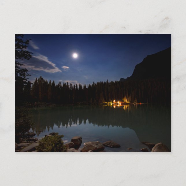 Full Moon | Lake Louise, Canada Postkarte (Vorderseite)