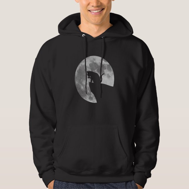 Full Moon Luna Cat Hoodie (Vorderseite)