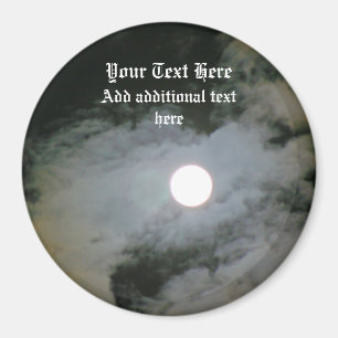 Full Moon Night Sky Personalisiert Magnet